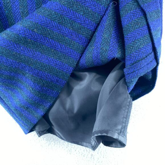 BODEN Dress 2 British Tweed by MOON Sheath Geometric Panel Sleeveless Blue - Picture 9 of 14